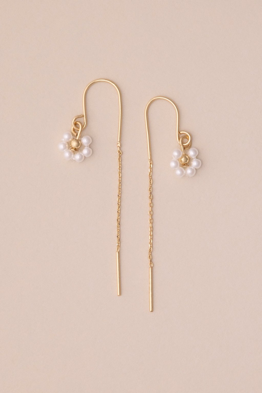 daisy threader earring